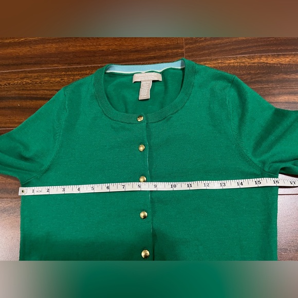 Banana Republic women’s XS cardigan, merino wool, brilliant jade green - Picture 4 of 10